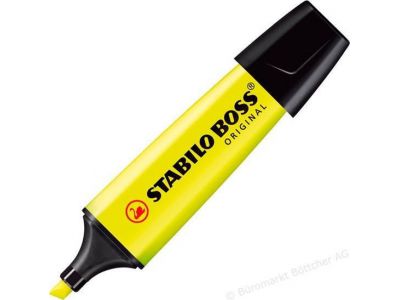 Stabilo Boss Original  Μαρκαδόρος Υπογράμμισης Yellow 5mm , 70/24, 1 τμχ 