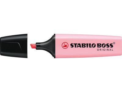 Stabilo Boss Original Pastel Μαρκαδόρος Υπογράμμισης Pink Blush 5mm, 70/129, 1 τμχ 