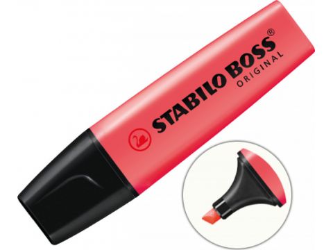 Stabilo Boss Original  Μαρκαδόρος Υπογράμμισης Red 5mm, 70/40, 1 τμχ 