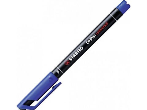 Stabilo ΟΗPen Universal F Διαφανειών 0.7mm Μπλε 842/41