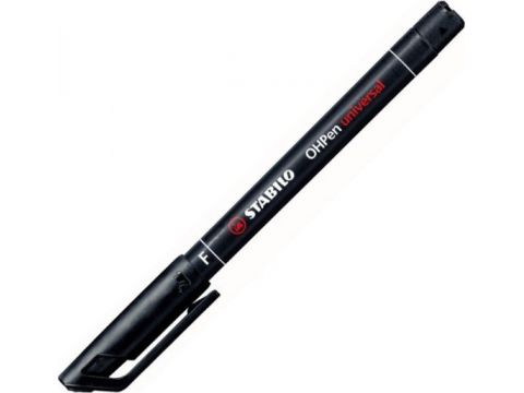 Stabilo ΟΗPen Universal Fine Διαφανειών 0.7mm Μαύρο 842/46