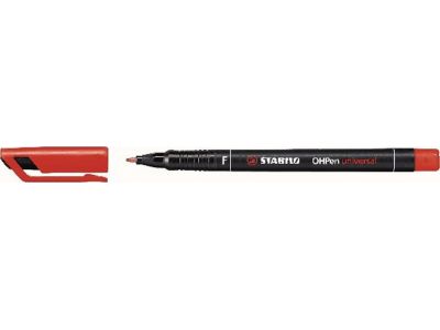 Stabilo ΟΗPen Universal F Διαφανειών 0.7mm Κόκκινο 842/40