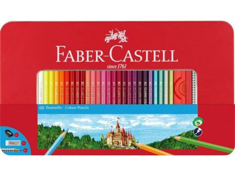Faber-Castell Σετ Ξυλομπογιές σε Κασετίνα Μεταλλική 60τμχ 115894