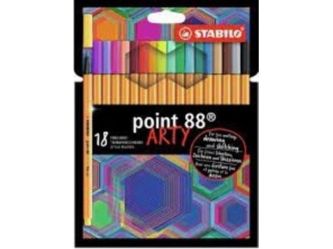Stabilo Μαρκαδόροι Point  88 Arty Σετ 12 τμχ, 8818-1-20