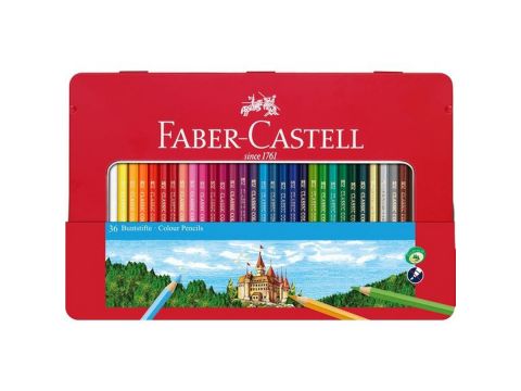 Faber-Castell Σετ Ξυλομπογιές Σε Κασετίνα Μεταλλική 36τμχ 115886