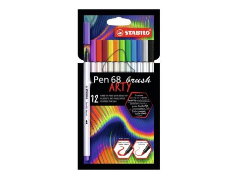 Stabilo Μαρκαδόροι  Arty Pen  68 Brysh Σετ 12 Χρώματα, 568/12-21-20