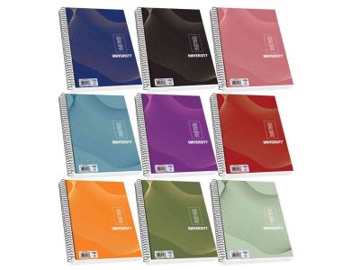 Τετράδιο Skag Σπιράλ UNIVERSITY LAMINATED Α4 3Θεμάτων Διάφορα σχέδια Νο2343