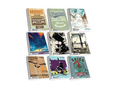 Τετράδιο Skag Σπιράλ UNIVERSITY FUN A4 1Θέματος Διάφορα σχέδια Ν.2511 Τετράδιο Skag Σπιράλ UNIVERSITY FUN A4 1Θέματος Διάφορα σχέδια Ν.2511