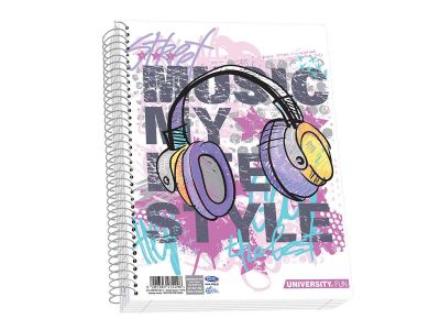 Τετράδιο Skag Σπιράλ UNIVERSITY FUN A4 1Θέματος Διάφορα σχέδια Ν.2511 Τετράδιο Skag Σπιράλ UNIVERSITY FUN A4 1Θέματος Διάφορα σχέδια Ν.2511