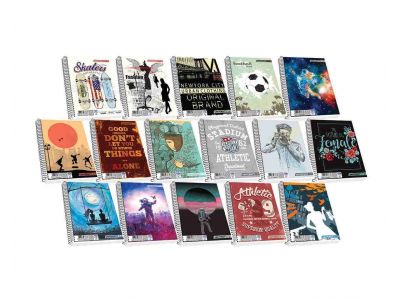 Τετράδιο Skag Σπιράλ UNIVERSITY FUN 17X25 1Θέματος  Διάφορα σχέδια Ν.2501