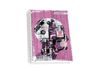 Τετράδιο Skag Σπιράλ UNIVERSITY FUN 17X25 1Θέματος  Διάφορα σχέδια Ν.2501