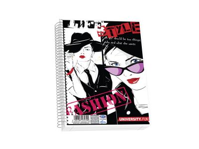 Τετράδιο Skag Σπιράλ UNIVERSITY FUN 17X25 1Θέματος  Διάφορα σχέδια Ν.2501