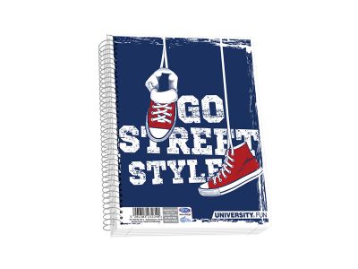 Τετράδιο Skag Σπιράλ UNIVERSITY FUN 17X25 1Θέματος  Διάφορα σχέδια Ν.2501
