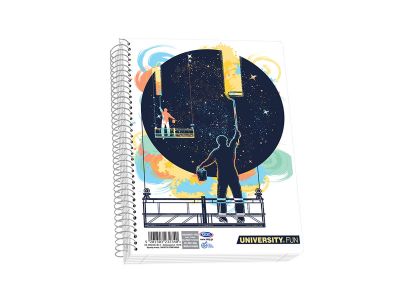 Τετράδιο Skag Σπιράλ UNIVERSITY FUN 17X25 1Θέματος  Διάφορα σχέδια Ν.2501