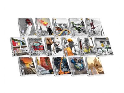 Τετράδιο Skag Σπιράλ STREET ICONS 17Χ25 3Θεμάτων Διάφορα σχέδια Ν.7273