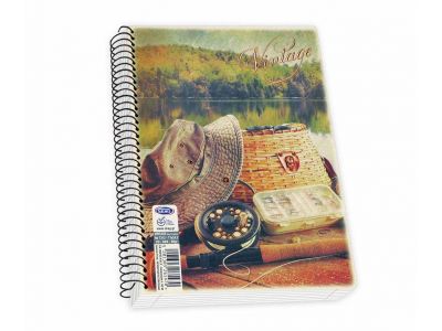 Τετράδιο Skag Σπιράλ VINTAGE 17X25 3Θεμάτων Διάφορα σχέδια  ΝΟ7313