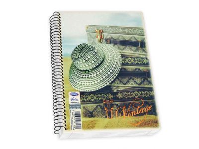 Τετράδιο Skag Σπιράλ VINTAGE 17X25 3Θεμάτων Διάφορα σχέδια  ΝΟ7313