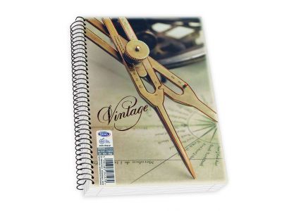 Τετράδιο Skag Σπιράλ VINTAGE 17X25 3Θεμάτων Διάφορα σχέδια  ΝΟ7313