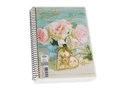 Τετράδιο Skag Σπιράλ VINTAGE 17X25 3Θεμάτων Διάφορα σχέδια  ΝΟ7313