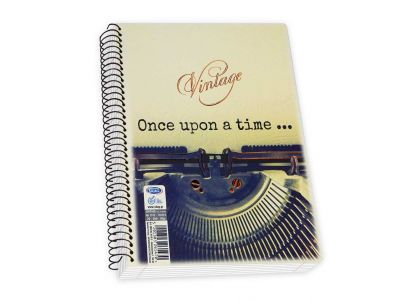 Τετράδιο Skag Σπιράλ VINTAGE 17X25 3Θεμάτων Διάφορα σχέδια  ΝΟ7313