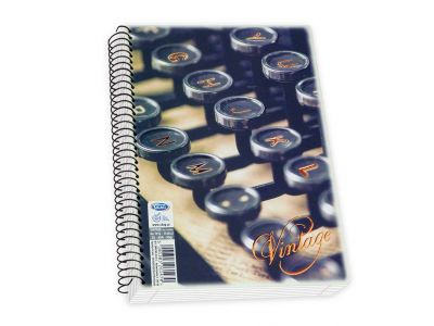 Τετράδιο Skag Σπιράλ VINTAGE 17X25 3Θεμάτων Διάφορα σχέδια  ΝΟ7313