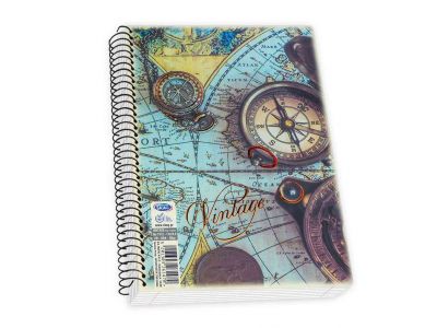Τετράδιο Skag Σπιράλ VINTAGE 17X25 3Θεμάτων Διάφορα σχέδια  ΝΟ7313