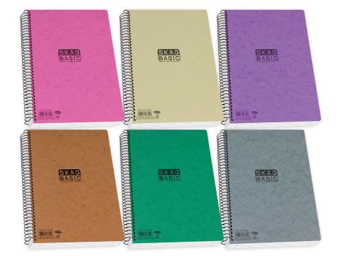 Τετράδιο Skag Σπιράλ   BASIC A4 2Θεμάτων Διάφορα σχέδια 80GR ΝΟ8012