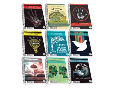 Τετράδιο Skag Σπιράλ SAVE EARTH A4 2Θεμάτων Διάφορα σχέδια  Νο 9052