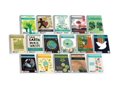 Τετράδιο Skag Σπιράλ SAVE EARTH 17Χ25 3Θεμάτων Διάφορα σχέδια  Νο 9043