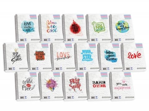 Τετράδιο Skag Σπιράλ SUPER UNIVERSITY PP Α4 ΔΙΑΦ ΕΞΩΦ 2Θεμάτων Διάφορα σχέδια ΝΟ 132