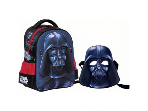 Gim Star Wars Σχολική Τσάντα Πλάτης Νηπιαγωγείου σε Μαύρο χρώμα Μ24 x Π12 x Υ31cm