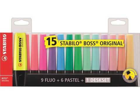 STABILO BOSS DESKSET ΜΑΡΚΑΔΟΡΟΙ  15τεμ