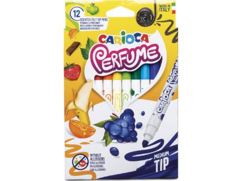 Μαρκαδόροι Ζωγραφικής Carioca Perfume αρωματικοί 12 τεμαχίων 42672