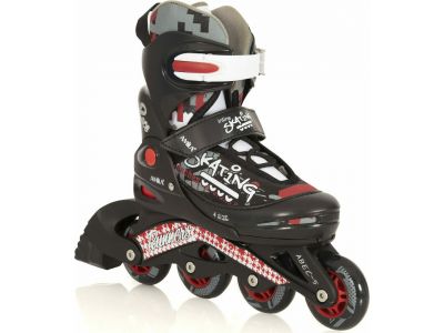 Amila Πατίνια Παιδικά αυξομειούμενα Inline Skate Πλαστικά M - No. 34-37 Μαύρο/Κόκκινο 48927