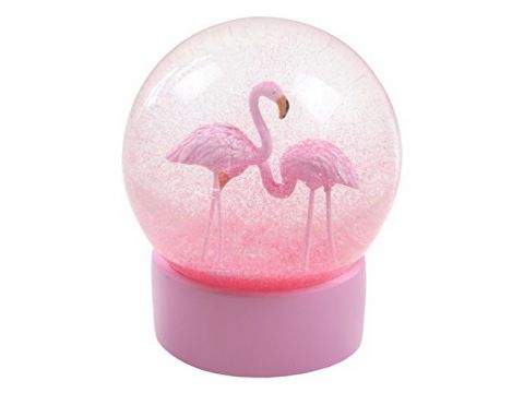 Total Gift Πρεσπαπιέ Snow Ball Flamingo, XL0859