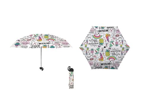 Total Gift Ομπρέλα Unicorn 20cm, XL2010