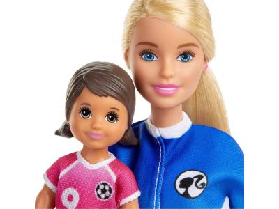 Mattel Barbie Soccer Coach Playset Σετ Αθλητικά Επαγγέλματα Με Ξανθιά Κούκλα Και Αξεσουάρ GLM53 / GLM47