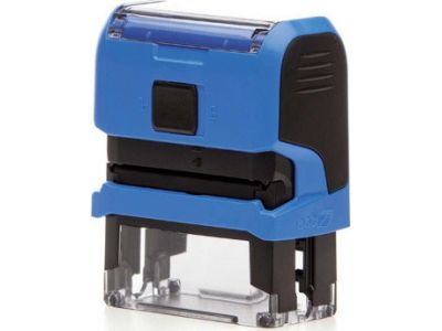 Trodat Σφραγίδα Printy 4912 Αυτόματη Ορθογώνια "Κειμένου" (με Στοιχεία) με Μπλε Σώμα 47x18mm 43155