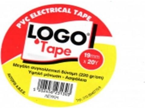 Logo Μονωτική Ταινία PVC Κίτρινο 19mm x 20m