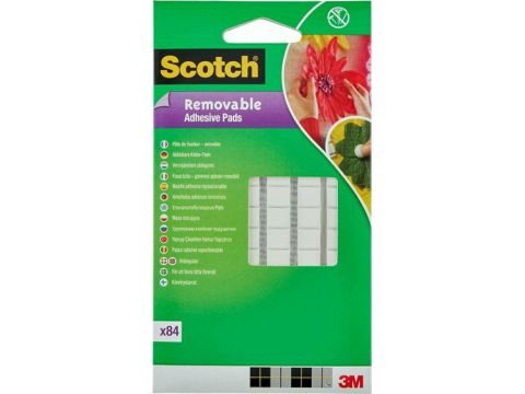 Κόλλα Πλαστελίνης Scotch 3M Removable Adhesive 84 White Pads