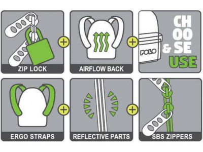 Polo Σακίδιο Πλάτης Original With Scarf 2025 Σκούρο Μπλε 901135-5000