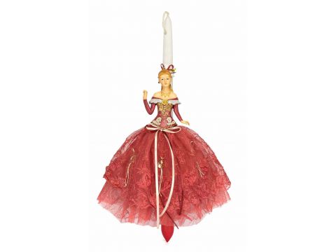 Γέραλης Πασχαλινή Λαμπάδα Κούκλα Εποχής Κόκκινο 170