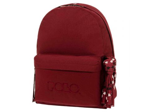 Polo Σακίδιο Πλάτης Original With Scarf 2023 Μπορντώ 9-01-135-3301