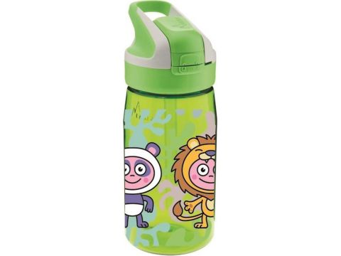  Παγούρι  Πλαστικό Polo Laken Tritan Jannu με Καλαμάκι Animals 450ml LTNSDI