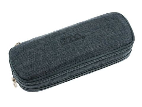Polo Κασετίνα Οβάλ Pencil Case Duo Box 2022 Jean Γκρι 9-37-004-2100