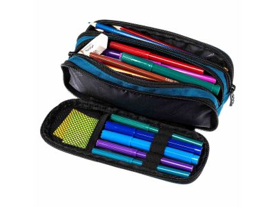 Polo Box Pencil Case με 3 Θήκες 2025 Μπλε 937001-5000