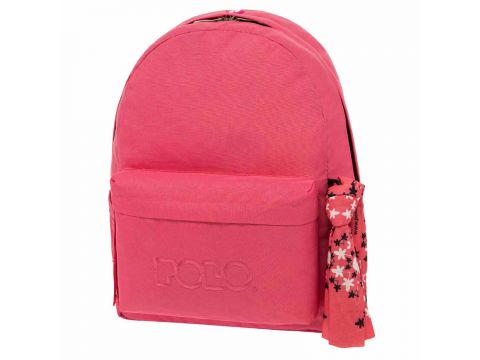 Polo Σακίδιο Πλάτης Original With Scarf 2023 Φούξια 9-01-135-4400