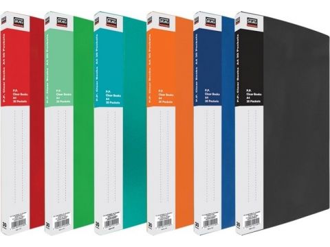 Ντοσιέ Σουπλ Skag Systems P.P. Χρωματιστά Α4 με 60 Διαφανή Θήκες 292696