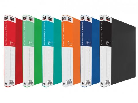 Ντοσιέ Σουπλ Skag Systems P.P. Χρωματιστά Α4 με 40 Διαφανή Θήκες