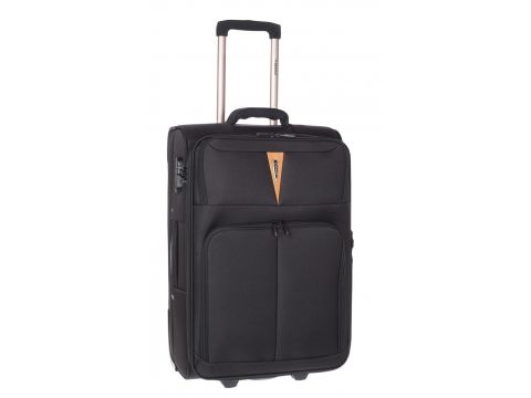 Diplomat Βαλίτσα Καμπίνας με ύψος 65cm σε Μαύρο χρώμα ZC6100-M